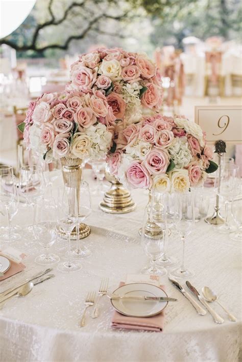 Blush Pink Wedding Table Decorations